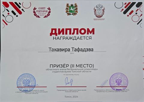 Diploma, 2nd place (prize winner)